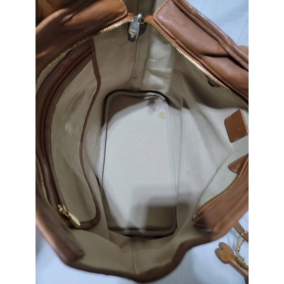 Authentic MCM VISETOS SHOPPER TOTE BAG COGNAC - Picture 12 of 13